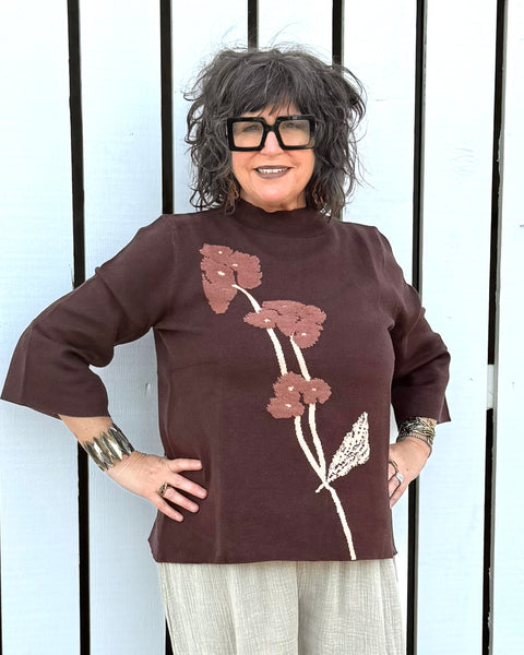 Autumn Bloom Knit Top