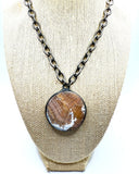 Chalcedony Pendant Necklace
