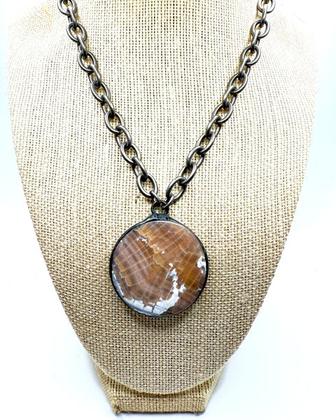 Chalcedony Pendant Necklace