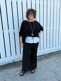 Midnight Frayed Top
