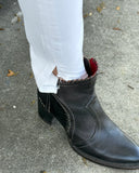 Fringe Split Hem Skinnies