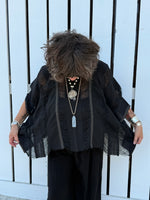 Midnight Fringe Top