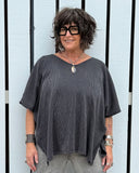 Shadow Stripe Flowy Top