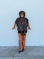 Copper Glow Flare Pants