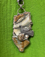 Winged Earth Necklace