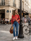 Floral Linen Top