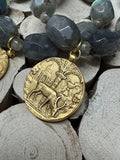 Labradorite Coin