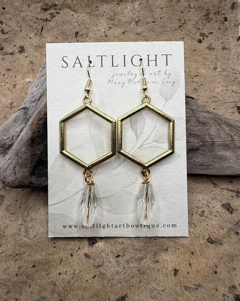 Honeycomb Prism Earrings
