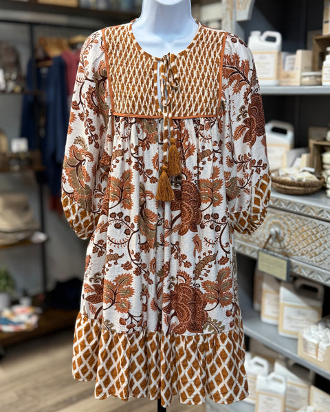 Harvest Bloom Boho Dress