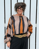 Luna Crop Top - Desert Stripe