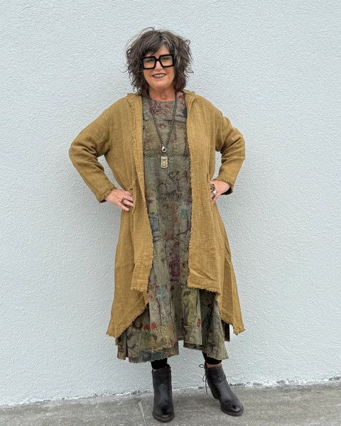 Golden Horizon Hooded Duster
