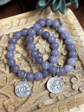 Violet Agate & Coin