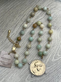 Amazonite and Coin