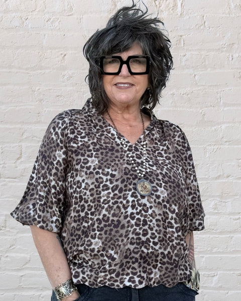 Leopard Luxe Blouse