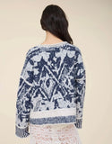Heathered Print Sweater