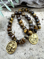 Tiger Eye & Cross