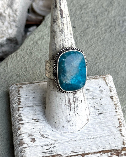 Blue Apatite Ring