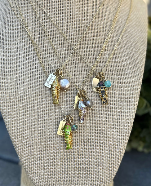 Articulated Fish Necklace