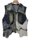 Mesh & Denim Vest