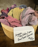 Organic Hand Dyed Scarves