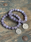 Violet Agate & Coin