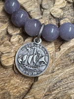 Violet Agate & Coin