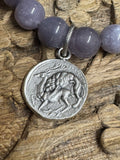 Violet Agate & Coin