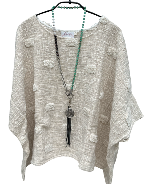 Textured Cream Top
