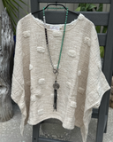 Textured Cream Top