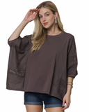Chic Mesh Batwing