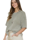 Textured Drift Boxy Top