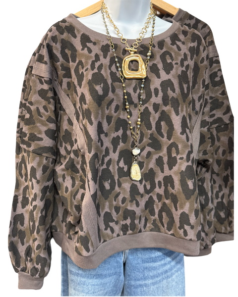 Animal Print Sweatshirt