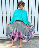 Crepe Sari Pixie Skirt