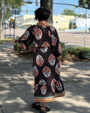 Floral Border Maxi Dress