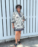 Botanical Print Tunic Dress