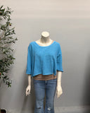 Linen Cotton Blend Crop Top
