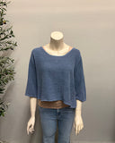 Linen Cotton Blend Crop Top