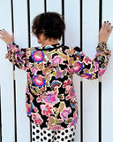 Boho Floral Ruffle Top