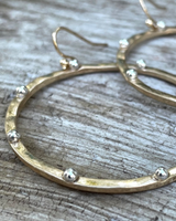 Mixed Metal Hoops